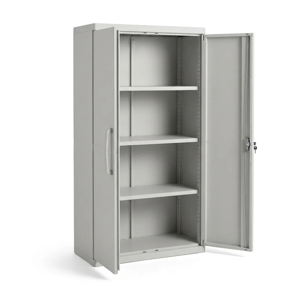 Sterilite 4-Shelf Lockable Utility Cabinet