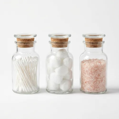 Glass Apothecary Jars Set (3)