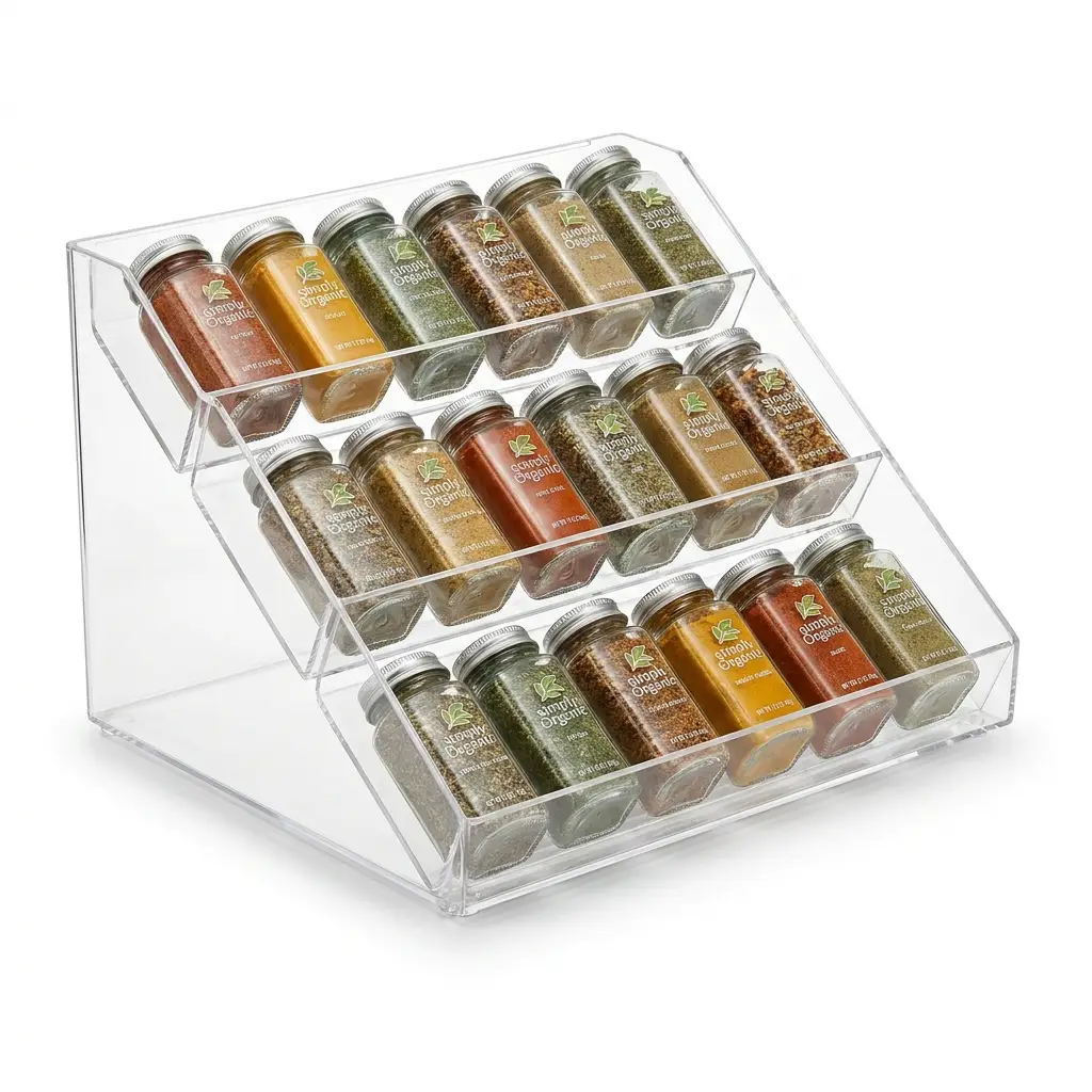 Acrylic Spice Drawer Organizer