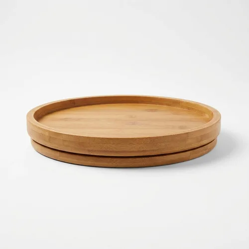 Homerays 12-Inch Bamboo Lazy Susan Turntable