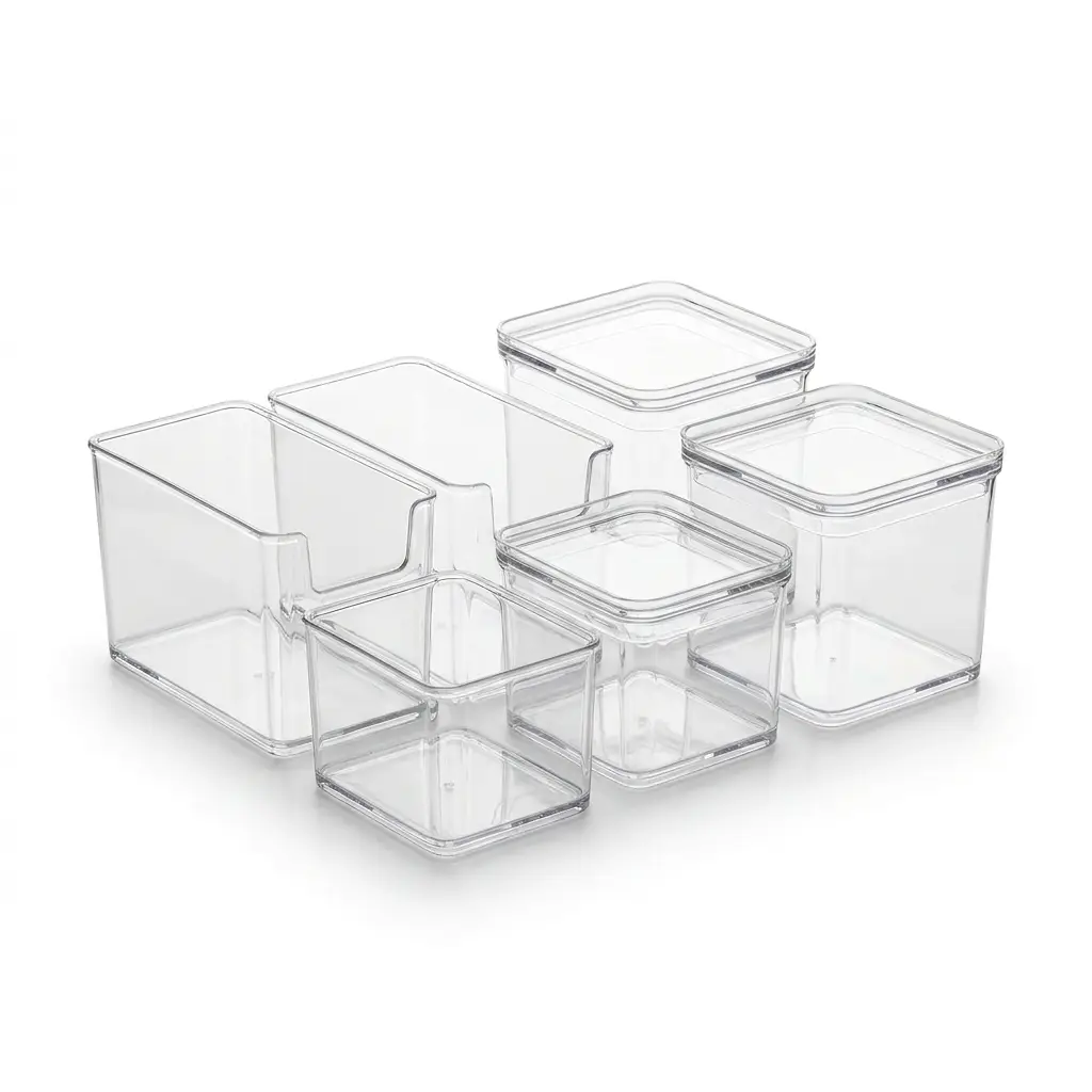 Tiawudi 12-Pack Multi-Use Plastic Storage Bins