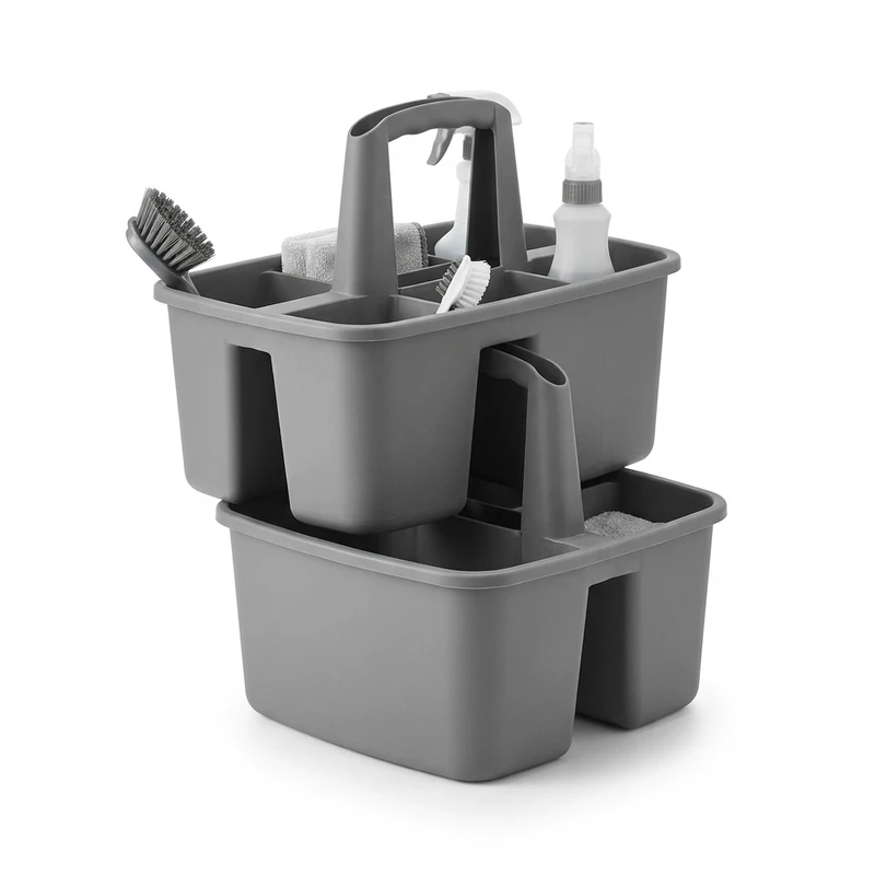 Divided Cleaning Caddy with Handle (2-Pack)