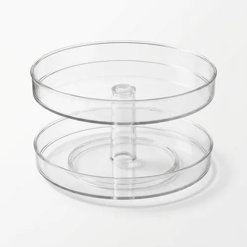 LAMU 2-Tier Lazy Susan Turntable Organizer